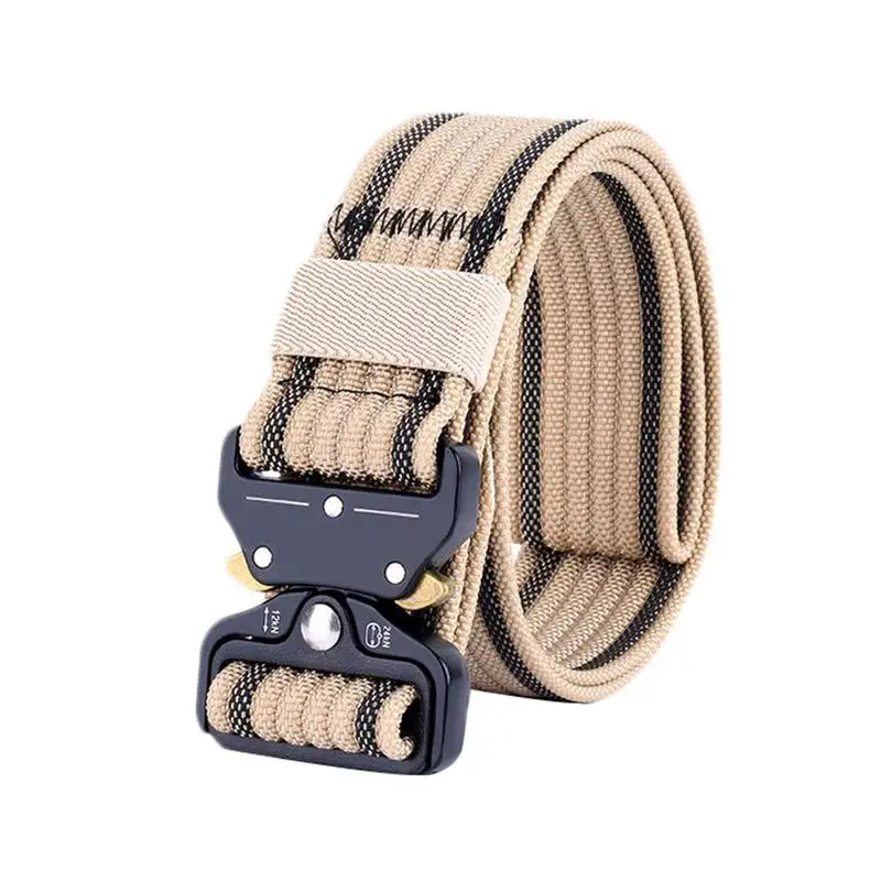 Dark Khaki Стиль, быстроразъемный, для 3,8, Кобра, вычитание, за пределами пояса, тактический нейлоновый пояс, для тренировок на открытом воздухе, спортивный пояс - Цвет: Dark Khaki