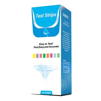 

100PCS 15 In 1 Swimming Pool Test Paper Residual Chlorine PH Value Alkalinity Hardness Test Strip A Bottle Of 50 Hot Tub Water