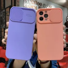  Camera Lens Protection Solid Phone Case For iPhone 13 14 11 12 Pro Max Mini X XR XS Max 7 8 14 Plus Candy Color Soft TPU Cover 
