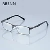 RBENN Stainless Steel Men Business Reading Glasses Full Frame Metal Presbyopia Optical Eyeglasses +0.75 1.75 2.25 2.75 5.0 6.0 ► Photo 1/6