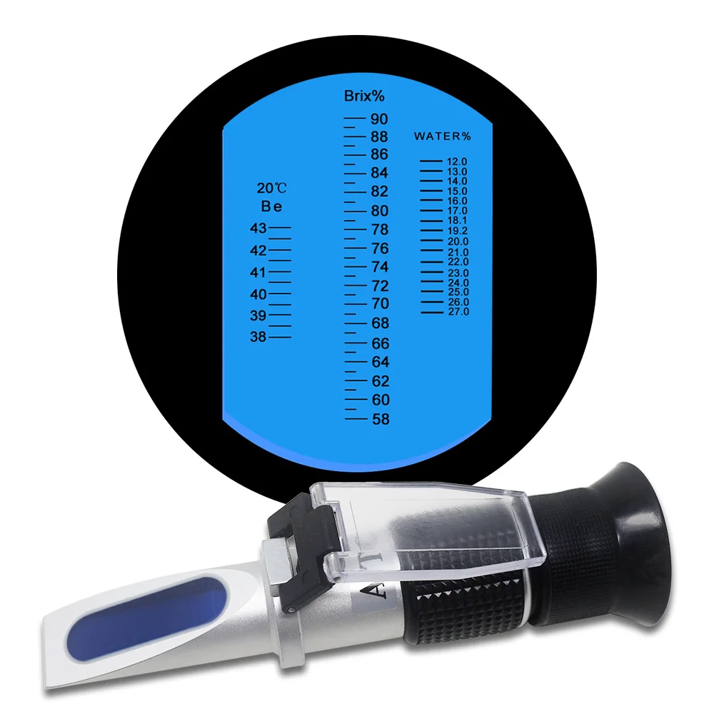 Brix Be' Water 3 in 1 Honey Refractometer 58-90% 12-27% 38-43Be' | Инструменты