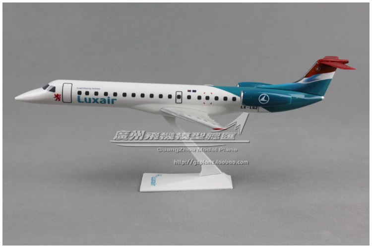 30 см LUXAIR ERJ 145 LX-LGZ 1:100 Пластик в сборе с трёхмерными чертёжами для модель самолета