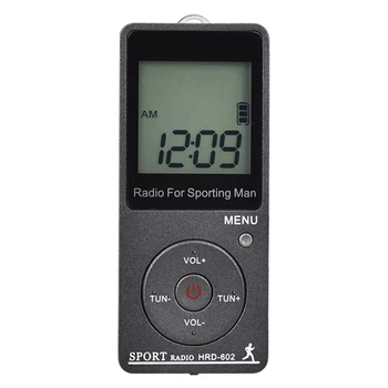 

Medium Wave Pocket Outdoor Sports Digital LCD Display USB Rechargeable AM FM Portable Radio ABS Step Count For Walk Mini Stereo
