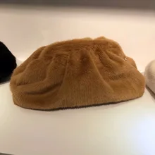 Роскошный дизайнерский облачный Женский Повседневный клатч, сумка-мессенджер со складками, маленькая милая дамская сумка через плечо