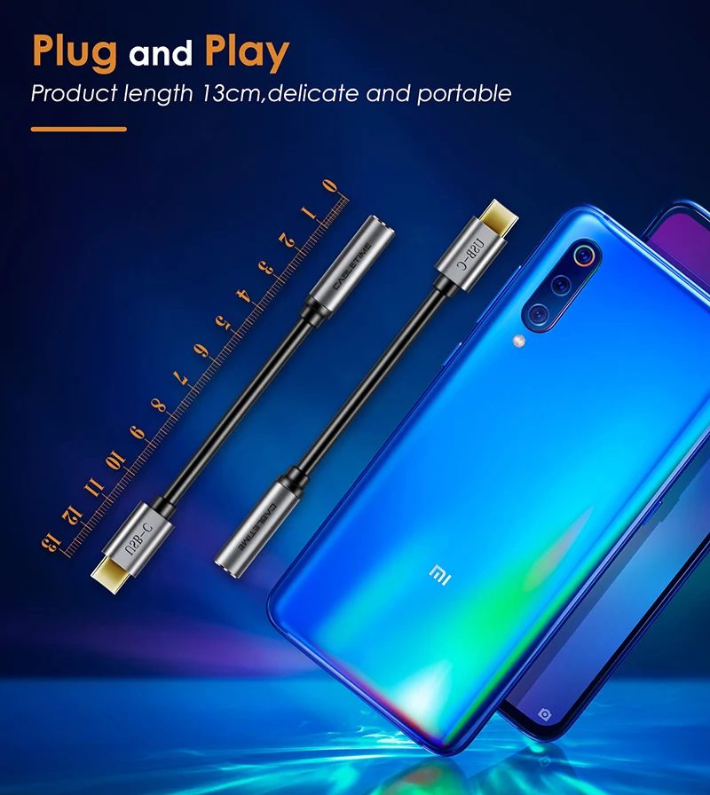 Переходник CABLETIME USB Type C на аудиоразъем 3 5 мм AUX для наушников Huawei mate20 P30 pro Xiaomi 6 8 9 SE