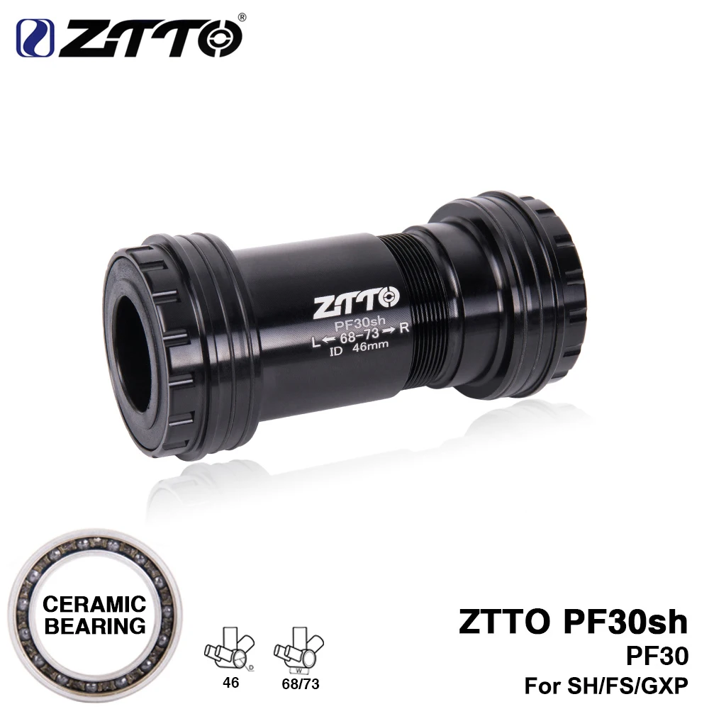 ZTTO PF30sh PF30 24 адаптер GXP для велосипедов нижние кронштейны пресс замка оси MTB