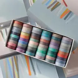 Rouleaux de rubans auto adhésifs, 60 pièces, autocollants décoratifs pour cadeaux, décor de Festival (couleur aléatoire) 