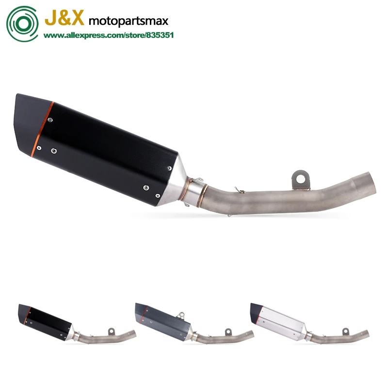 Slip On For Kawasaki Z800 Z 800 2013-2017 Motorcycle Full Exhaust Mffler Escape System Contact Middle Link Pipe DB Killer | Автомобили и