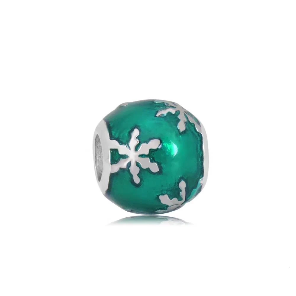 LISAFashion, ювелирные изделия, голубой шар, форма, шарм, нержавеющая сталь, талисманы, подходит для браслета и ожерелья, шарм, лучший подарок для рождественских праздников