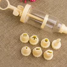 Кондитерские наконечники для выпечки печенья пластиковые насадки 1 комплект 8 шт. насадки для крема крем пистолет DIY кондитерский шприц экструдер Кухонные гаджеты