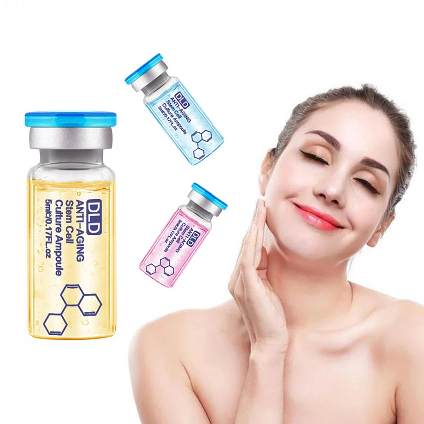 

5ml/10pcs Hyaluronic Acid Face Serum Essence Moisturizing Skin Whitening Care Anti Aging Face Serum Shrink Pores Face Cream