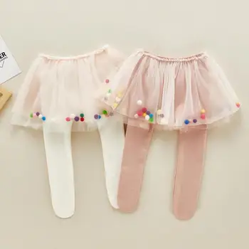 

Autumn New Kids Leggings Pantyhose Baby Net Yarn Puff Skirt Cute Leggings Kids Girl Leggings