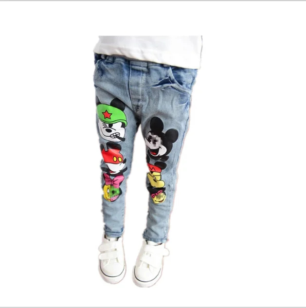 Spring Autumn New Kids Girls Jeans Children Jeans pants Baby Denim Pants Girl Long Trousers Clothing Spring and Autumn