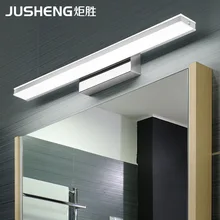 Ju sheng простой светодиодный зеркальный передний свет водонепроницаемый противотуманный алюминиевый свет для ванной комнаты гостиничное стильное зеркало в ванную комнату лампы