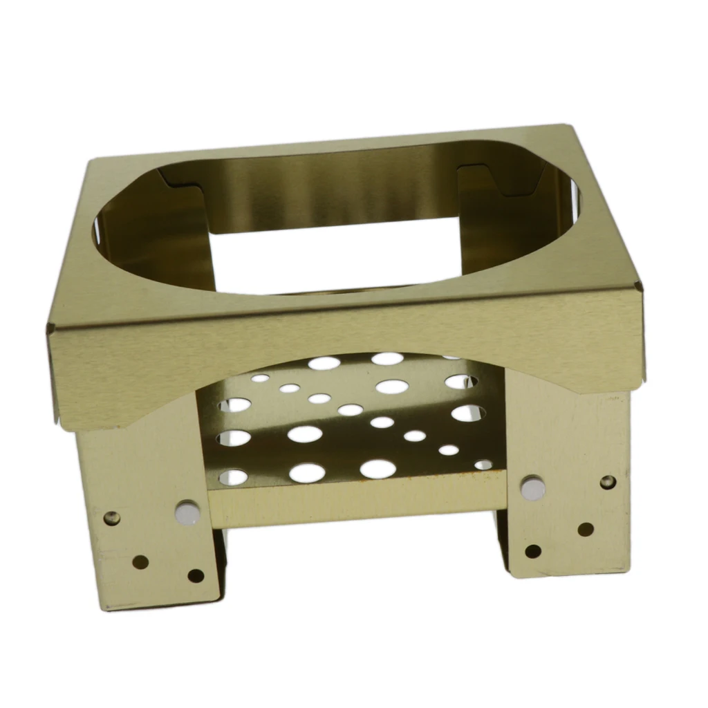 Alcohol Stove Mini Pocket Portable Outdoor Camping Folding Spirit Furnace Lightweight Outdoor Cooker