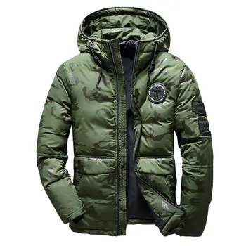 

Men's Winter Warm Duck Down Jacket Ski Jacket Snow Hooded Coat Climbing New