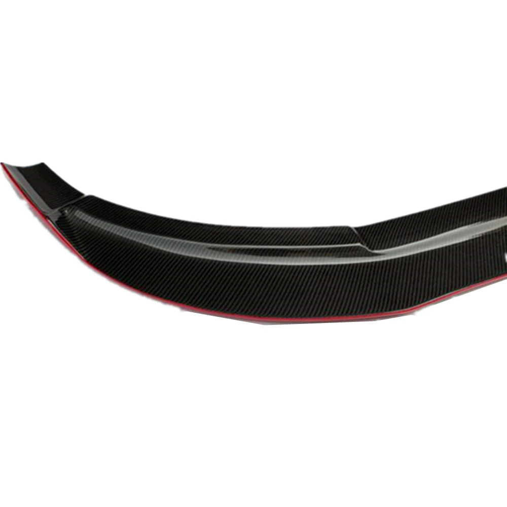R Тип красная линия углеродное волокно передняя губа для Mercedes W117 CLA класс CLA200 CLA220 CLA45 AMG 13-16 Revozport вид переднего бампера губы