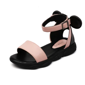 

Sweet Big Girl Sandals Kids Soft Rubber Sole Shoes Beach Sandals For Medium Children 3-11 Years Old Age Cute Pink White Sandals