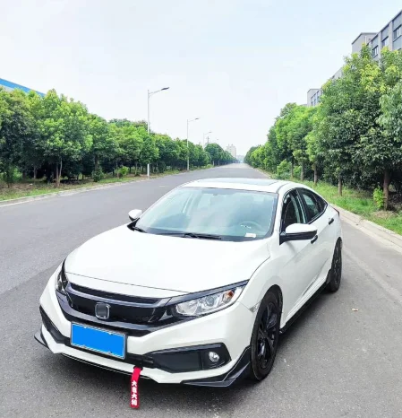 Для Honda civic передний бампер спойлер обмотка угол PP и углеродного волокна материал заднее крыло автомобиля праймер цвет