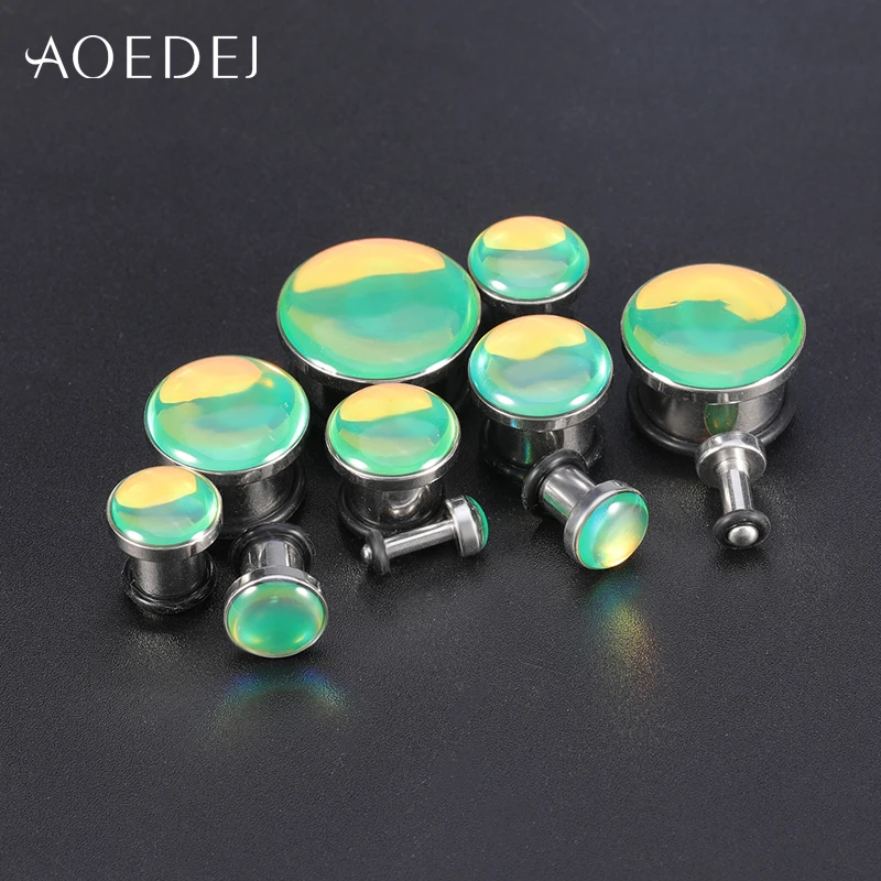 AOEDEJ 2 шт. 6-16 мм ушные датчики 316L из нержавеющей стали, Ушные Тоннели, пробки для пирсинга, ювелирные изделия, ушные растяжки, расширительные пробки и туннели