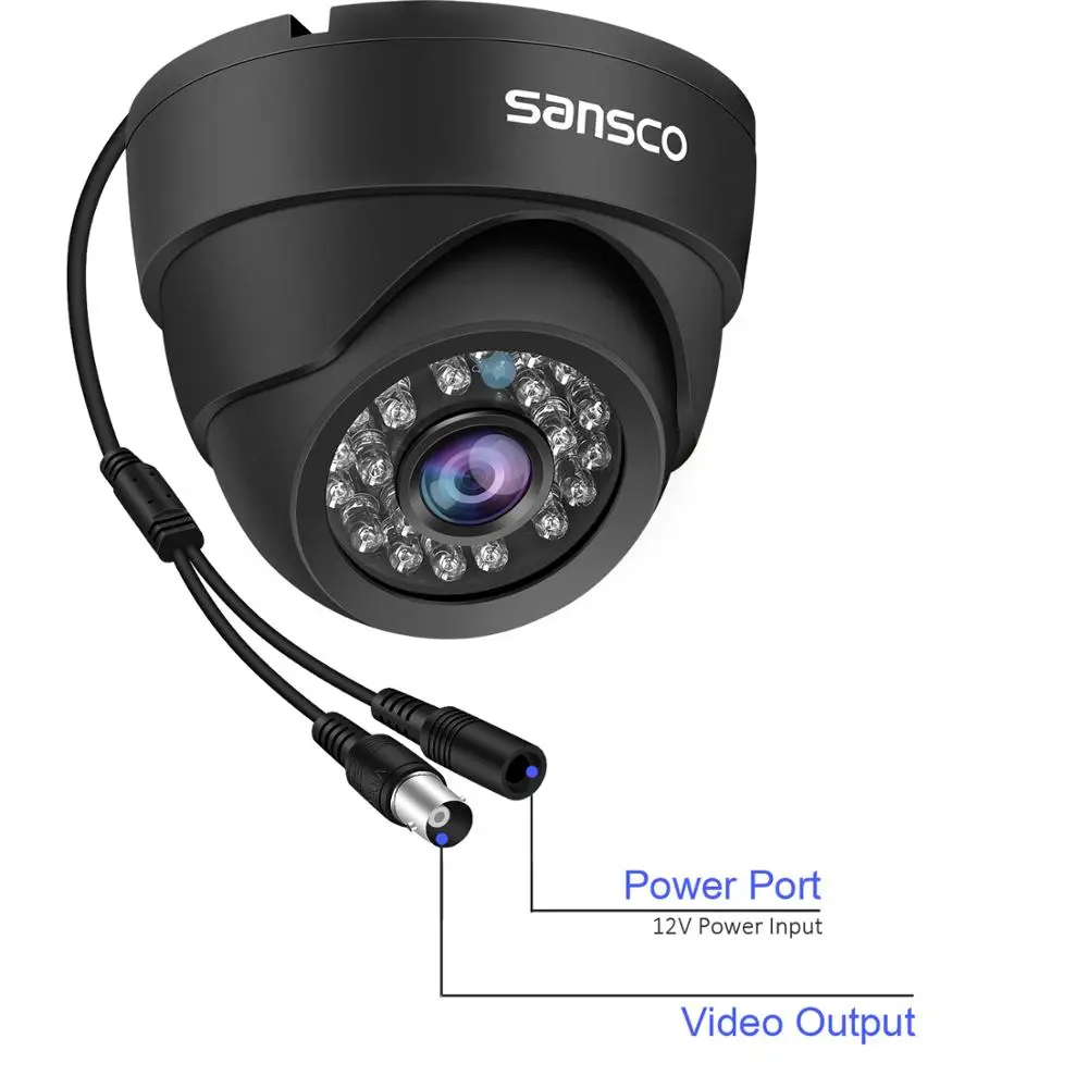 Домашняя уличная HD 1080P AHD купольная CCTV камера ночного видения инфракрасная