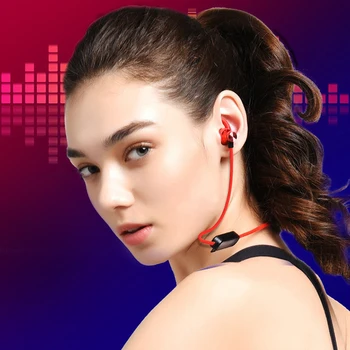 

Handsfree TF Card With Microphone Bluetooth 5.0 Wireless Headset HIFI Fashion Running Sport Magnetic Sweatproof Stereo Fitness