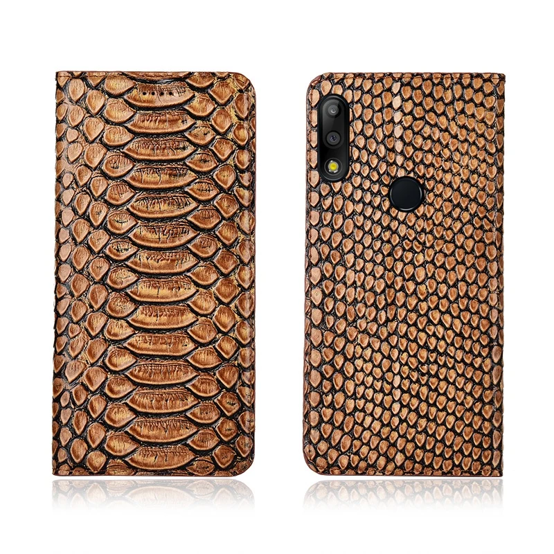  Natural leather mobile phone case credit card slot holder for Asus ZenFone Max Pro M2 ZB631KL/Zenfo