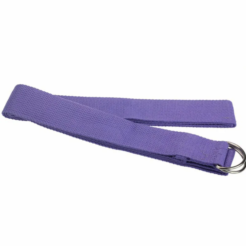 Yoga Stretch Strap D-Ring Buckle Belts Gym Fitness Equipment Women Shaped Weight Loss Tools Durable Cotton Exercise Belts Rope