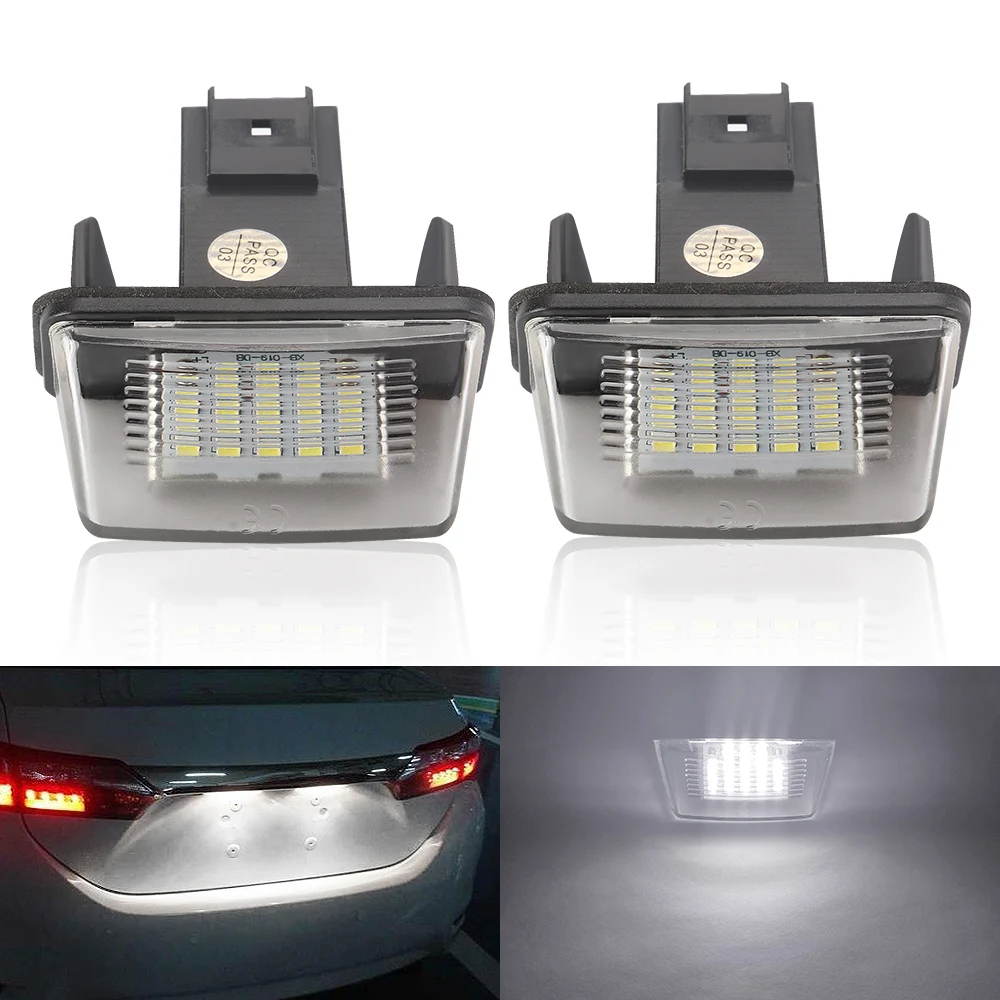 Автомобильный светодиодный светильник для номерного знака Peugeot 206 307 308 406 407 5008