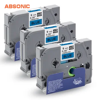

Absonic 3PCS TZe-521 TZ-521 Black on Blue Cartridge Ribbon Label Tape for Brother P-touch CUBE PT-D210 PT-H110 PT-D60 Typewriter