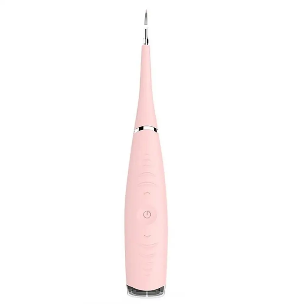 Чистящий инструмент для наружных осветительных приборов стиральная машина звуковой волны для удаления зубного камни отбеливание зубов Уход за полостью рта бытовой очиститель - Цвет: Розовый