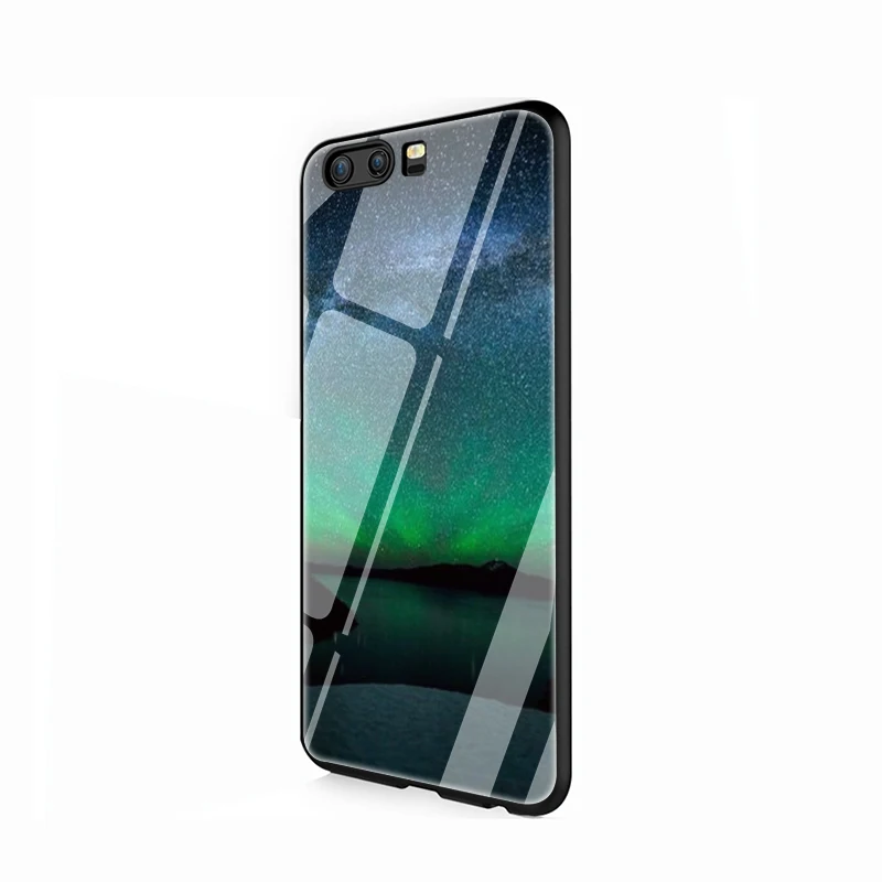 G11 EWAU Северное сияние небо закаленное стекло чехол для телефона huawei P20 30 P Smart Mate20 pro Lite Honor9 10 Lite - Цвет: G11