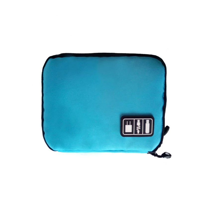 Сумка-Органайзер, футляр для хранения, электронный аксессуар, usb-накопитель, дорожный Походный для лазания, оборудование, органайзер, сумка - Цвет: Синий
