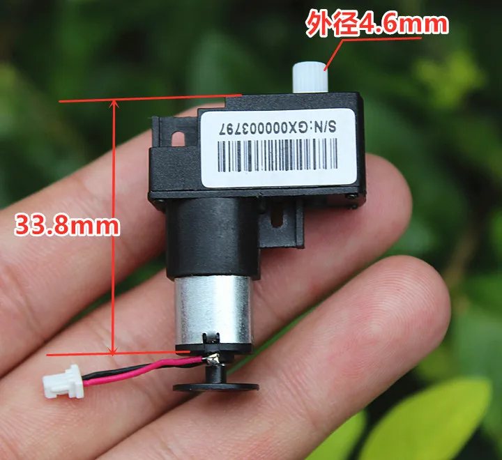 3,7 V маленький 7-line с кодового диска редуктор электродвигатель постоянного тока положительный и отрицательный мотор