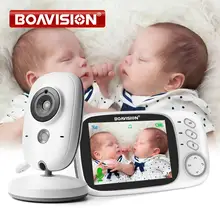 Babyphone sans fil VB603 avec moniteur vidéo LCD, dispositif de surveillance de bébé avec caméra de sécurité et vision nocturne, 2 voies audio et pour parler, 3,2 pouces, 2,4 G, pour babysitter