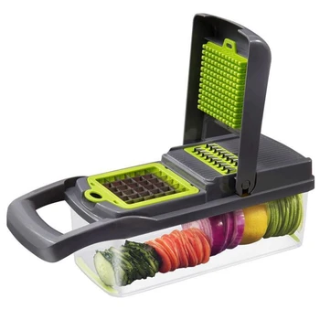 

Portable Home Multifunction Manual With Handle Vegetable Chopper Potato Fruit Kitchen Tools Practical Salad Stainless Steel