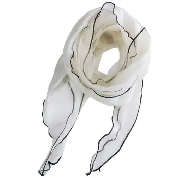 

1pc Solid Color Scarf Bandana Light Breathable Novelty Neck Scarf Neckerchief Scarf For Women Ladies Girls Clothing Accessories