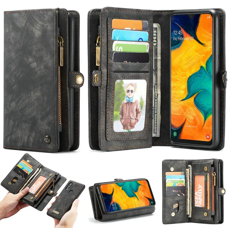 Чехлы для Galaxy A 70 роскошный чехол книжка с бумажником и кармашком карт