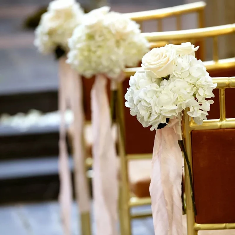 8cm 5Heads Hydrangea Artificial Flowers High Quality Silk Blooming Peony Fake Flower White Wedding Flowers Bouquet Home Decor