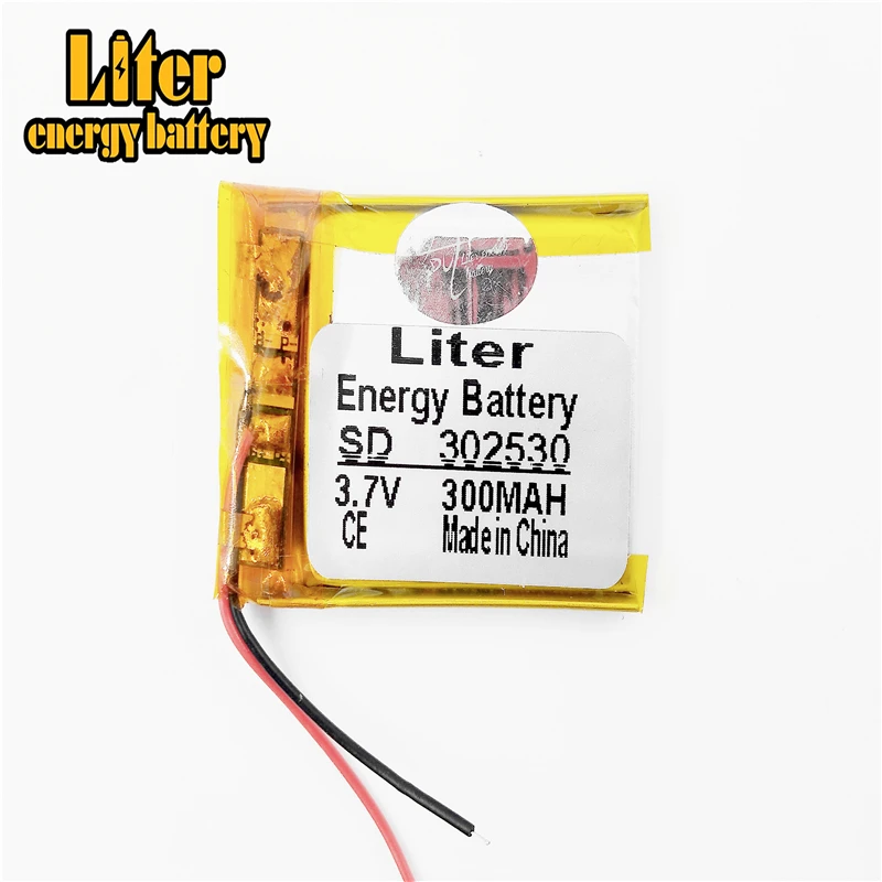 302530 3.7V 300mah Lithium polymer Battery with Protection Board For MP4 Digital Products