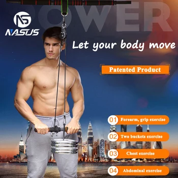 

Arm Wrist Forearm Pull Roller Rope Biceps Triceps Blaster Strong Power Stick Workout Training Fitness Hand Gripper Strength