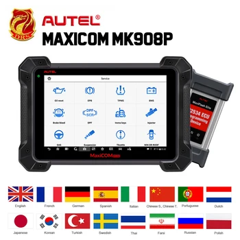 

Autel MaxiCOM MK908P OBD2 Diagnostic Tool Auto Scanner ECU Coding J2534 ECU Programming pk Maxisys Pro Elite Automotive Tools