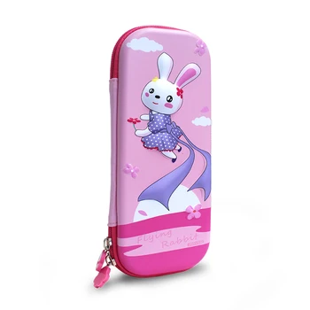 

Kawaii School pencil Case for Girls Boys Penal Cute 3D Pen Box Big Pencilcase with Lock EVA Penalties Stationery Large Pouch Bag