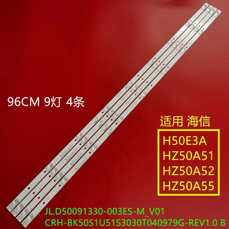 LED Backlight strip bar 9 lamp for HISENSE 55&quotTV H50A6140 LB50095 50R6040E JL.D50091330-003ES-M_V01 CRH-BK50S1U51S3030T040979G |