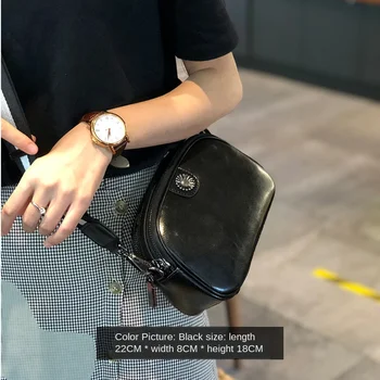 

Cowhide small bag female 2020 new mobile phone bag shoulder messenger bag leather female bag