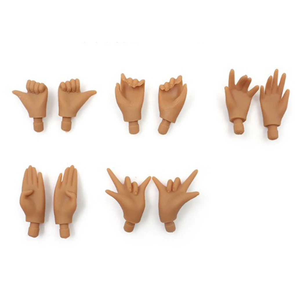 5 Pairs High Quality Hands DIY Making for 12inch RBL Neo Blythe  Pullip Dolls Accessories