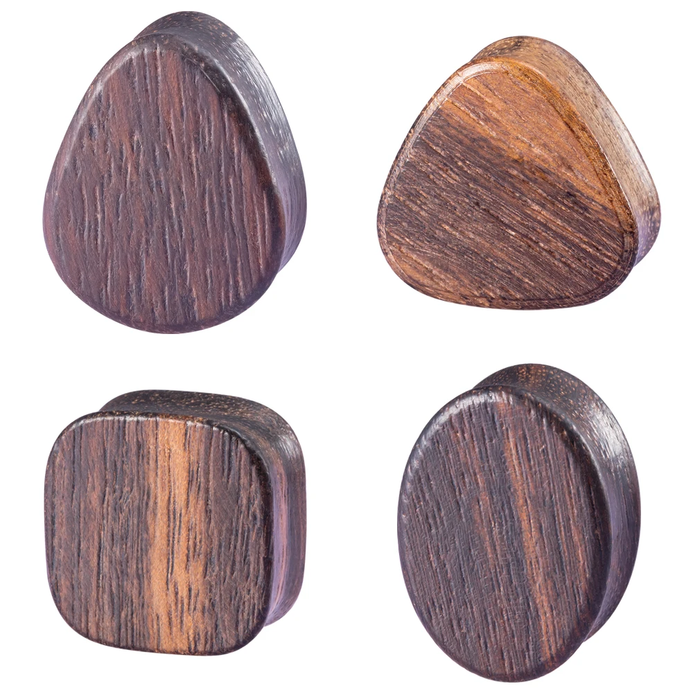 

1 Pair Original Wood Ear Tunnel Plugs Piercings Plugs and Tunnels Women Ear Piercing 8-25mm Nature Water Drop Body Jewelry Punk