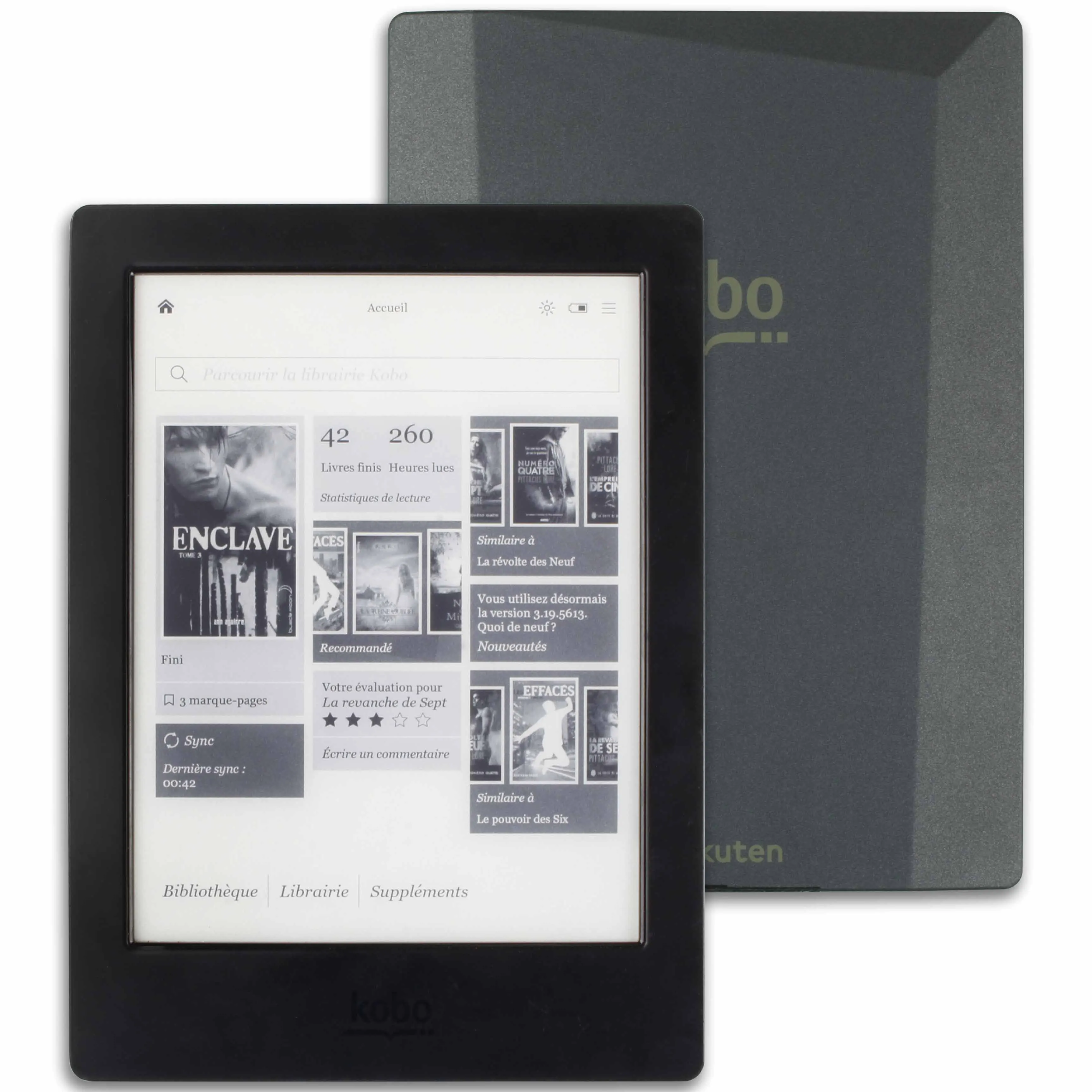 ebook Kobo Aura H2O H20 ereader 6.8 inch 1440x1080 Touch screen e Book Reader e-ink Front Light e-books Reader