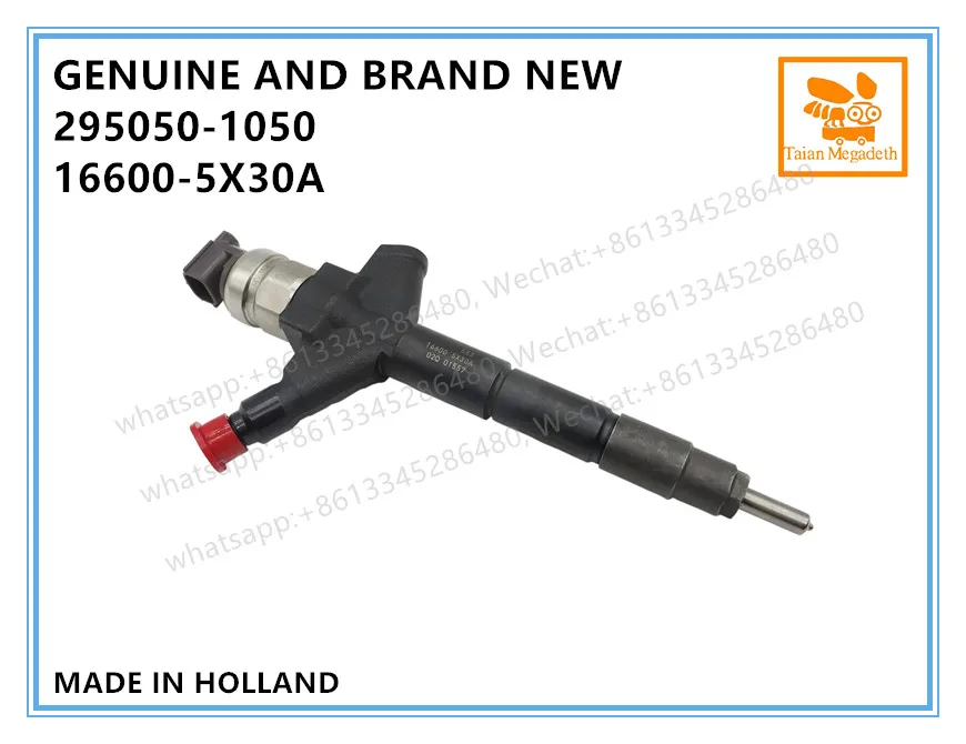 Подлинная и абсолютно новая дизельная Топливная форсунка COMMON RAIL 295050-1050, 16600-5X30A