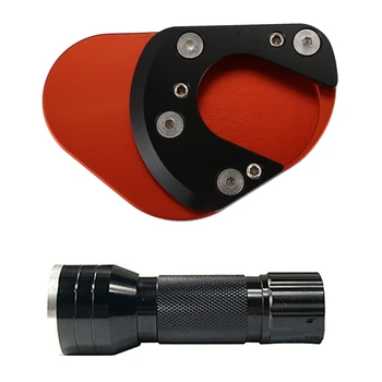 

1pcs UV Flashlights 21 LED UV Black Flashlight & 1pcs Universal Kick Stand Side Extension Plate Pad Aluminum 2 Color